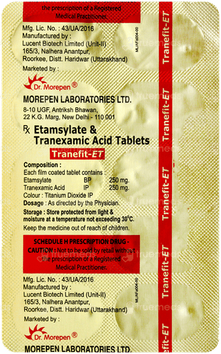 Tranefit Et Tablet 10